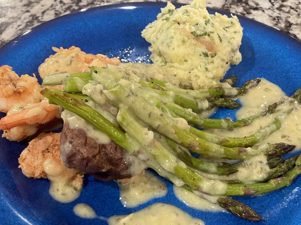 A course from a private dinner cooked by Billy Moschella, Jr. in Park City, Utah