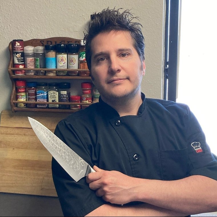 Billy Moschella, Jr., who cooks Surf & turf, Mediterranean, pastry for Park City tables
