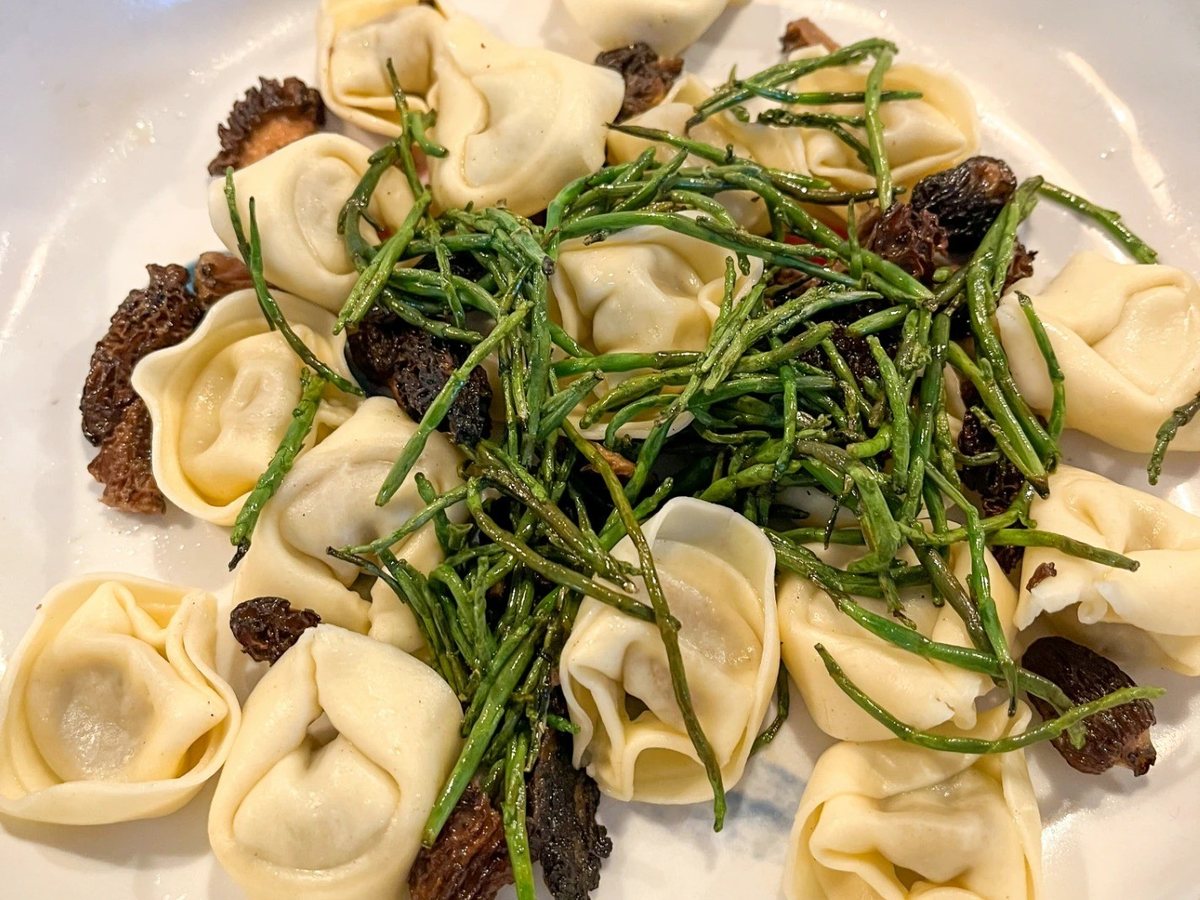 A course from a private dinner cooked by Charlotte Durif in Park City, Utah