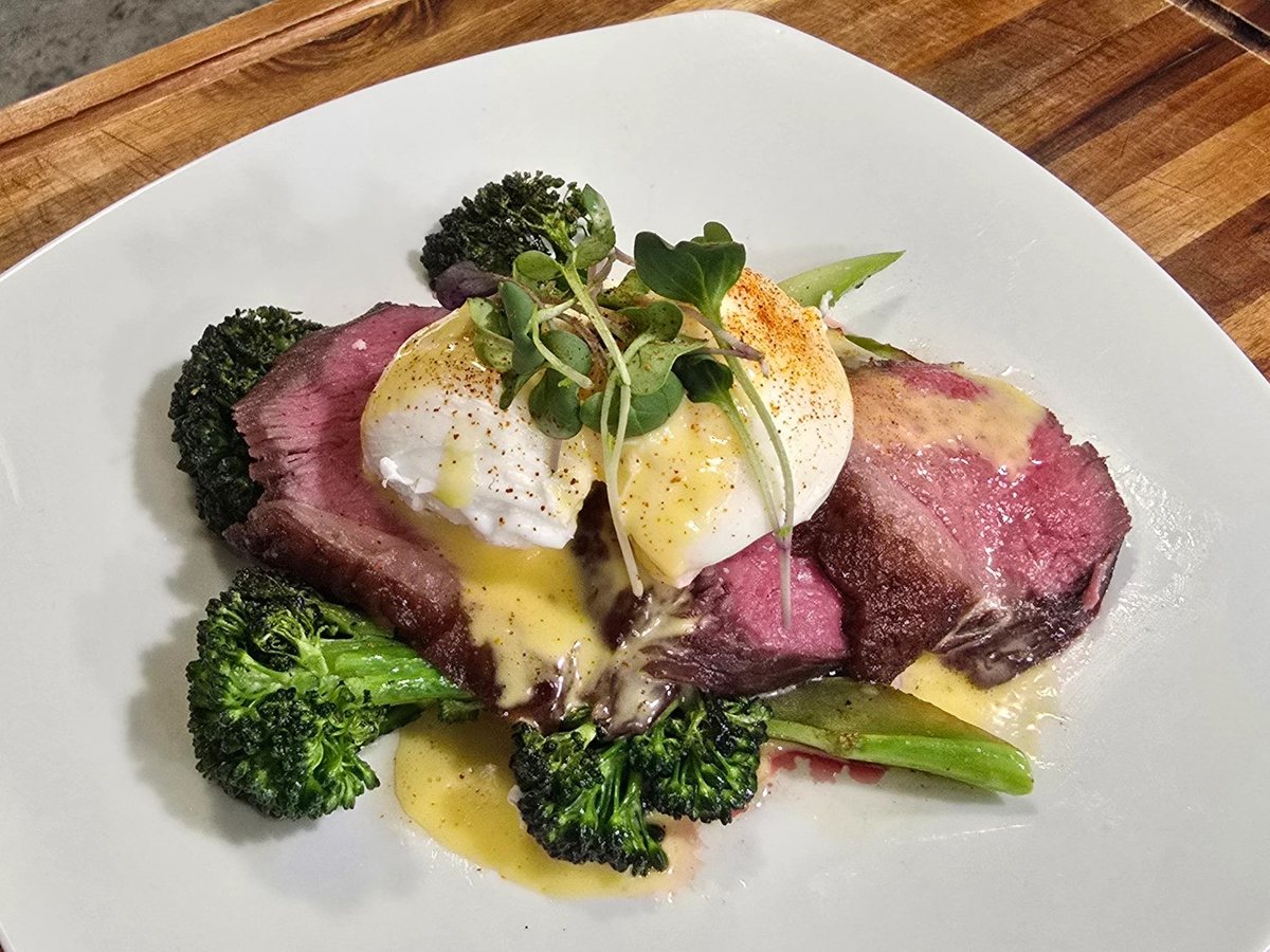 A course from a private dinner cooked by Teilmann Hansen in Park City, Utah