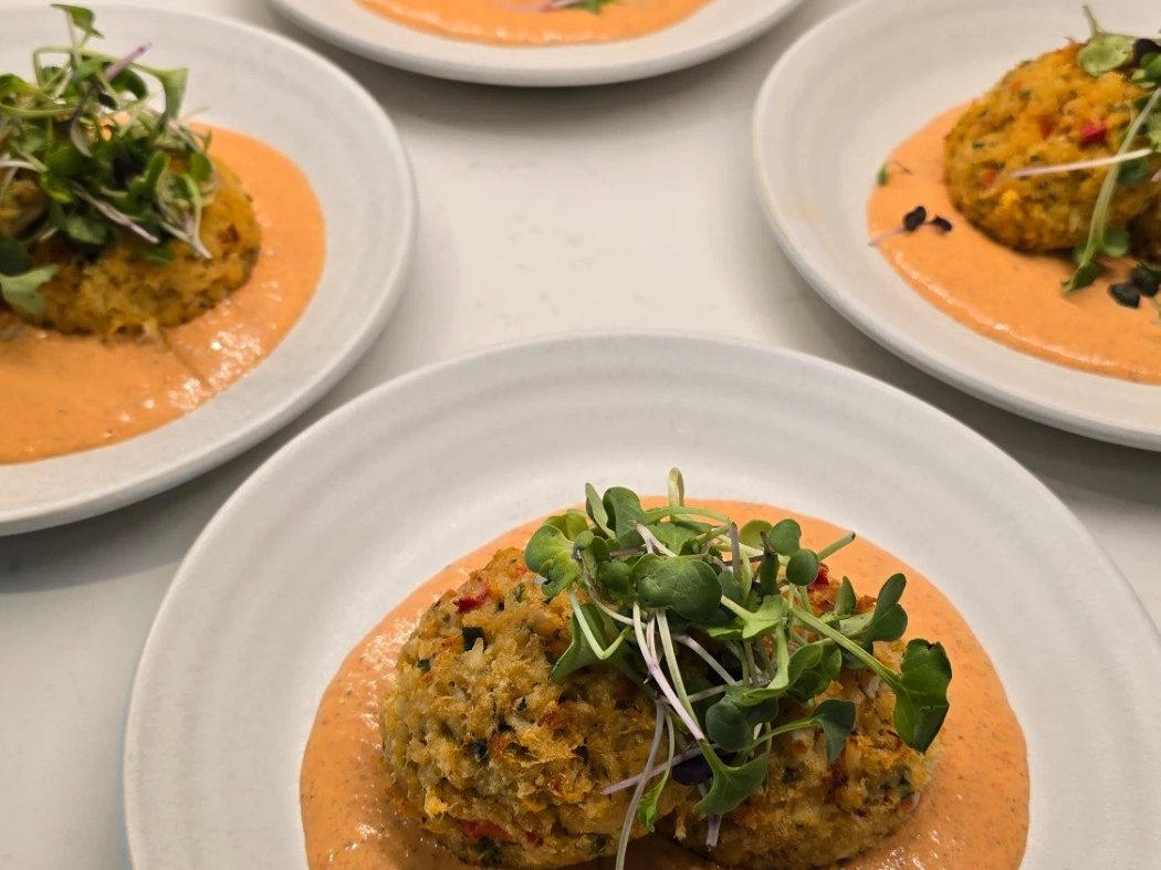 A course from a private dinner cooked by Teilmann Hansen in Park City, Utah